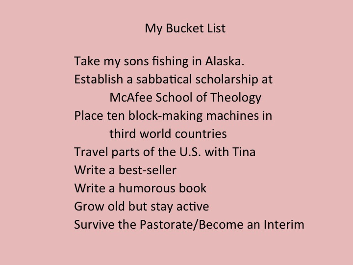What’s On Your Bucket List?